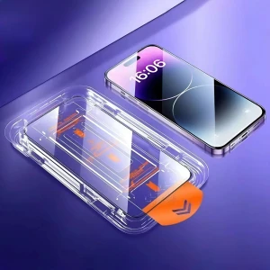 Самоклеящееся защитное стекло на айфон 2 шт (iPhone 14 Pro/15 Pro Max) защитное стекло на айфон