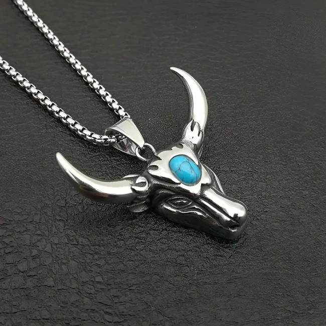 кулон голова быка