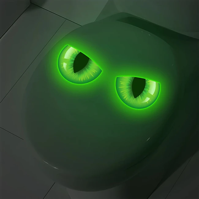 наклейка для декора унитаза