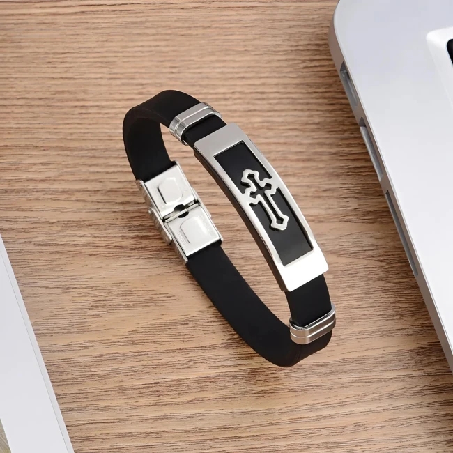 чоловічий браслет хрест