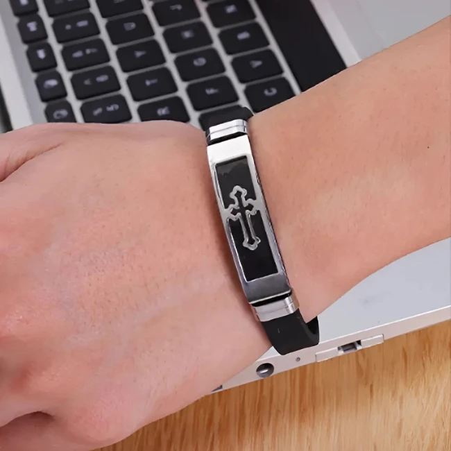 чоловічий силіконовий браслет