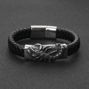 мужской плетеный браслет
