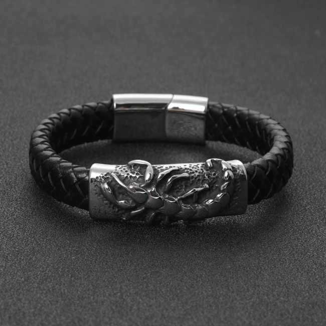 чоловічий плетений браслет