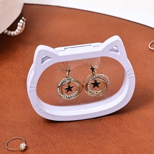 Прозрачный органайзер для демонстрации украшений в форме котика органайзер для демонстрации украшений