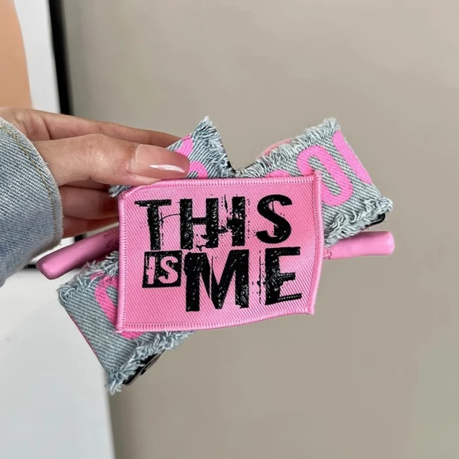 зажим-краб для волосся, жіночий зажим-краб, зажим для волосся з написами, зажим-краб з бантом, зажим-краб з тканини