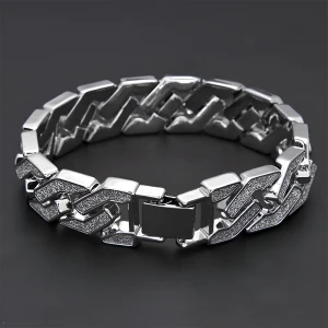 Мужской браслет-цепочка в кубинском стиле мужской браслет-цепочка