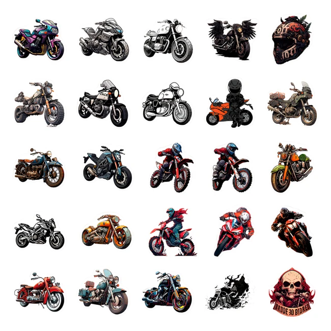 стікерпак із мотоциклами