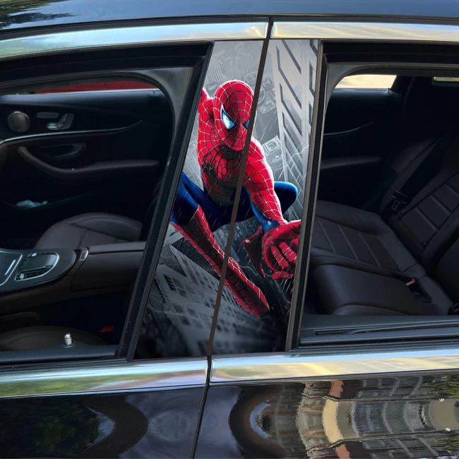 наклейки на стойки дверей авто