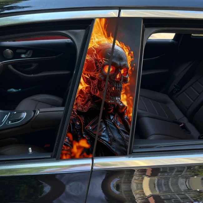 Наклейки на стойки дверей авто,