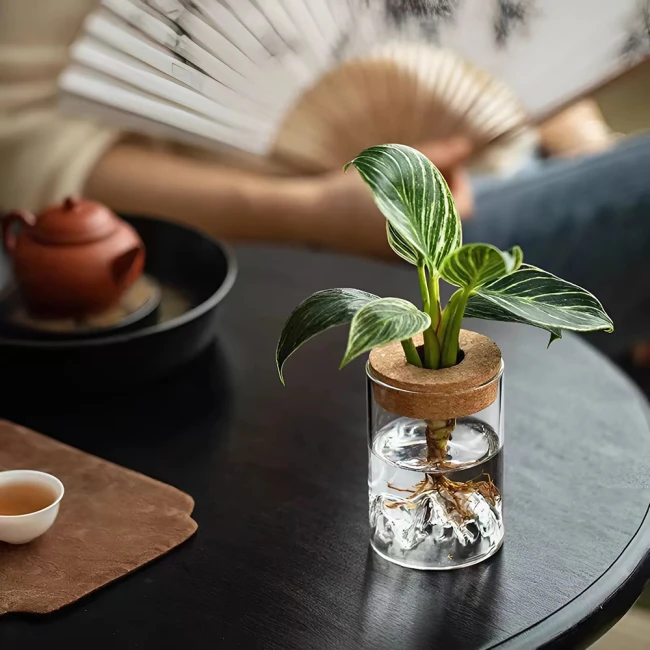 скляний горщик для квітів