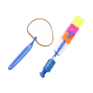 Сяючий гвинтокрил з рогаткою на гумці для запуску в небо Вертоліт-рогатка