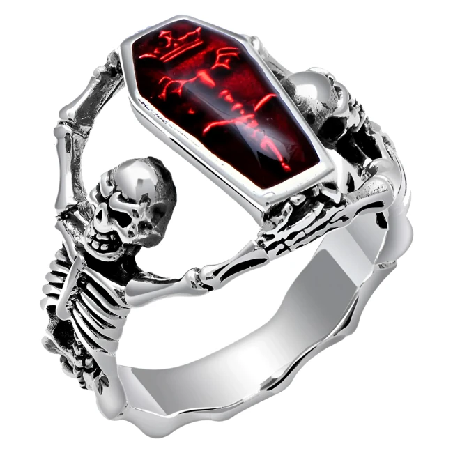 кольцо с скелетами