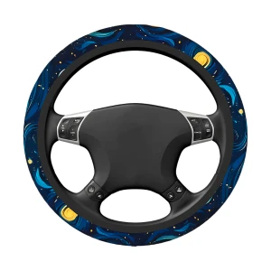 Чехол на руль автомобиля с изображением звездного неба Ван Гога чехол на руль автомобиля