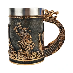 Скандинавская 3д кружка викинг (400 мл) 3д кружка