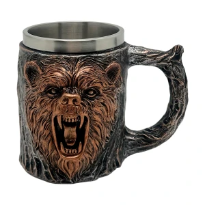 Пивная кружка 3Д с медведем (400 мл) пивная кружка