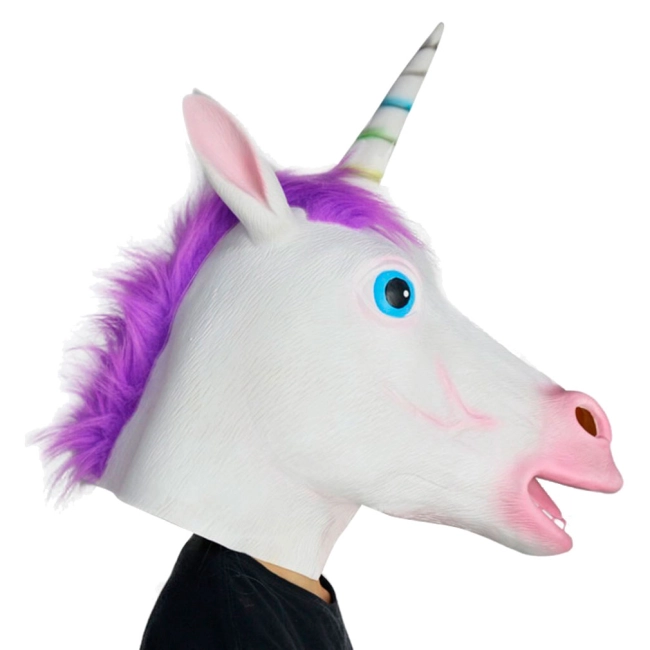 маска в виде единорога