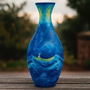 ваза из пазлов