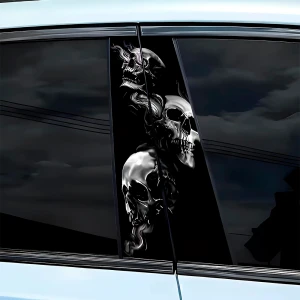 Наклейки на стойки дверей с дизайном черепов наклейки на стойки дверей