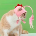 шапочка с ушками для кота