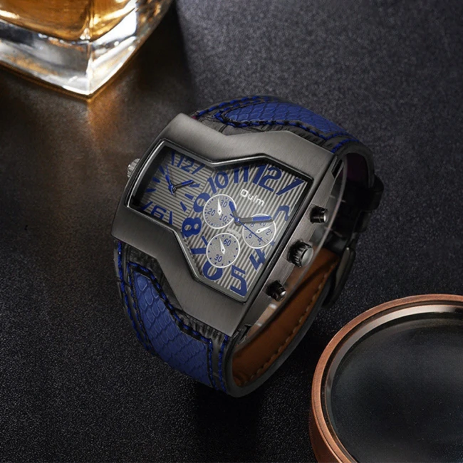 мужские часы на широком ремешке,