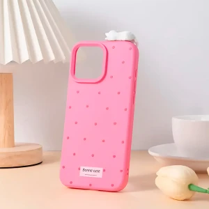 Чохол для Apple iPhone з фігуркою сплячого котика (iPhone 14 Pro, iPhone 15 Pro Max) чохол для Apple iphone