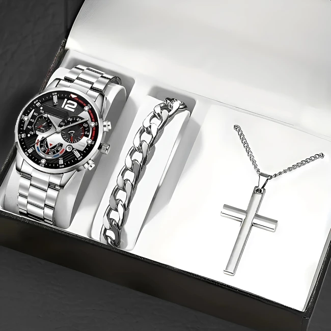 мужской набор с часами