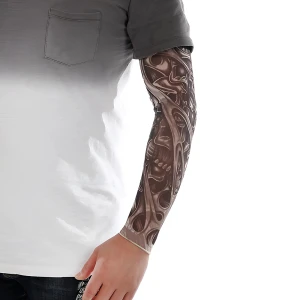 Накладні рукави з принтом татуювання рукави з принтом