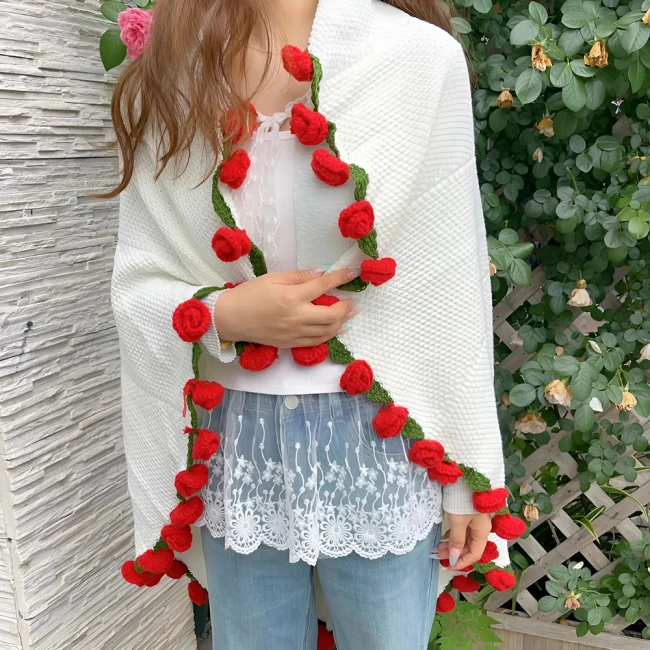 плед в виде букета