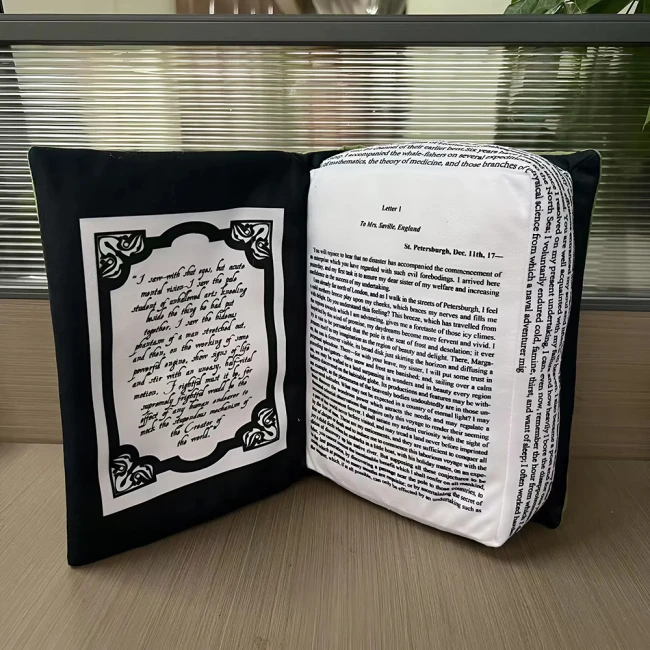 подушка в виде книги