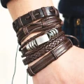 комплект мужских браслетов