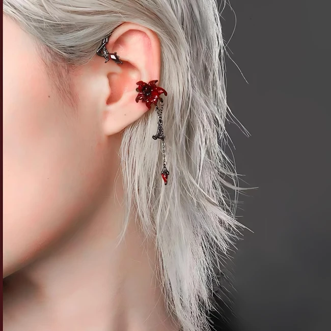 сережки з ланцюжками