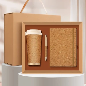 Подарочный набор эко кружка, ручка и блокнот эко кружка
