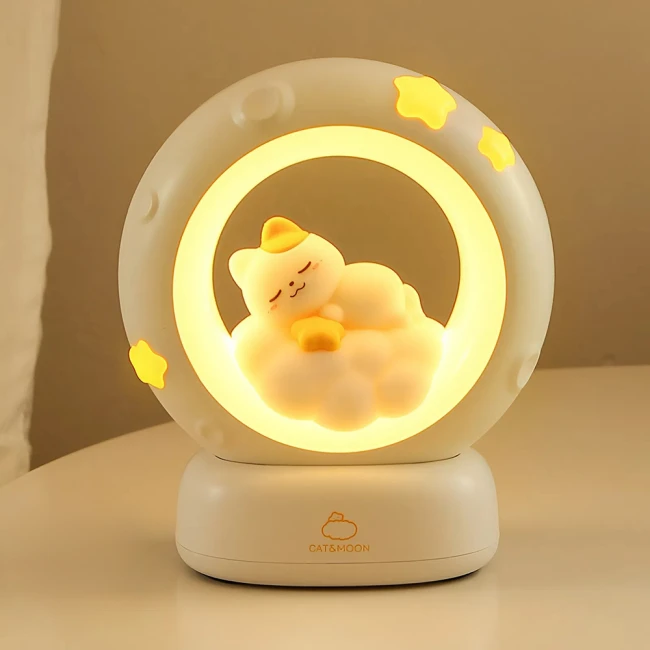 настільний світильник-кіт