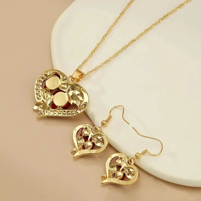 кулон и сережки