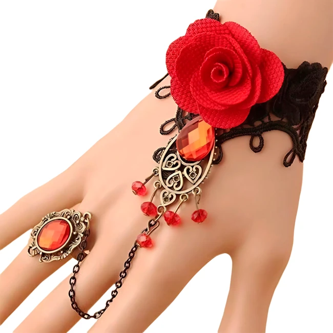 браслет з кільцем на ланцюжку