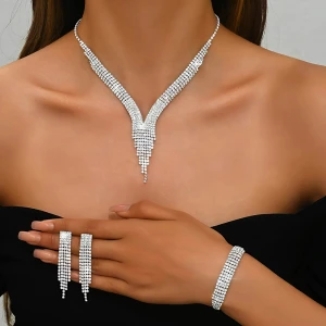 Подарочный женский набор аксессуаров со стразами женский набор аксессуаров