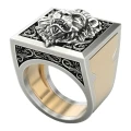 комбінований чоловічий перстень