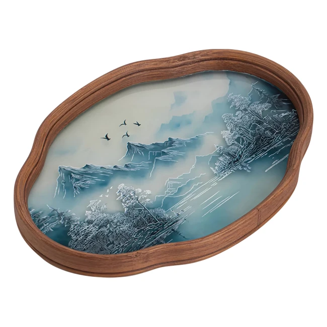 стеклянный поднос