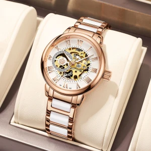Жіночий наручний годинник скелетон наручний годинник
