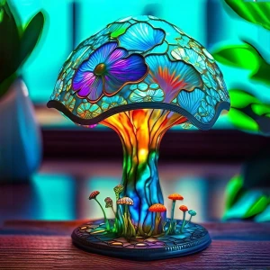 Декоративный 3Д светильник Гриб 3Д светильник