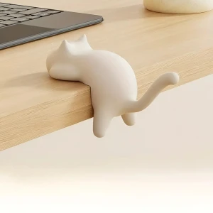 Кот-крючок на липучке для стола кот-крючок