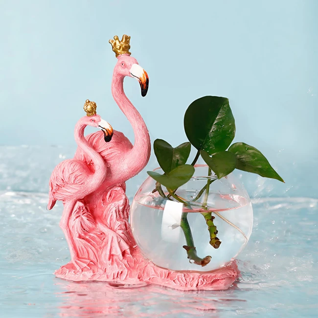 прозрачная ваза-шар