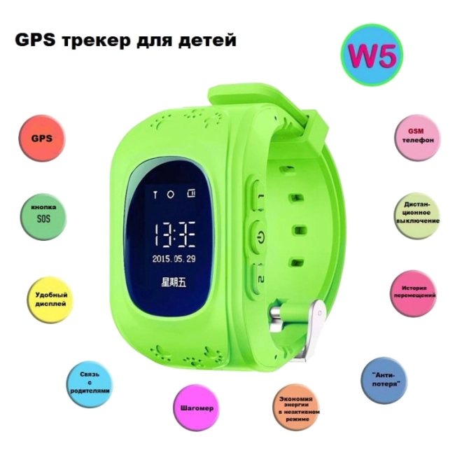 Детские часы с GPS трекером