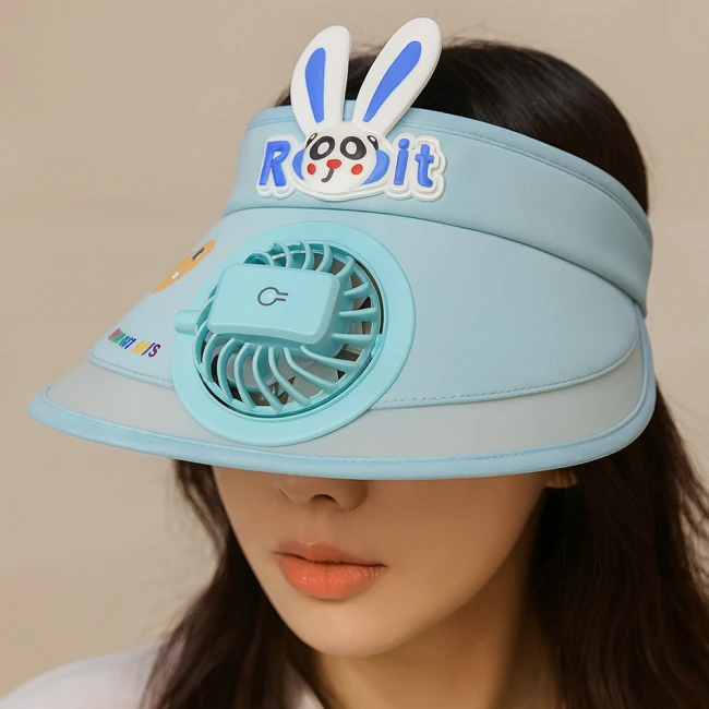шляпа с вентилятором