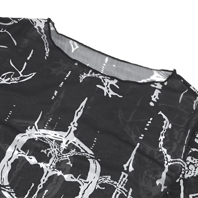 полупрозрачный лонгслив