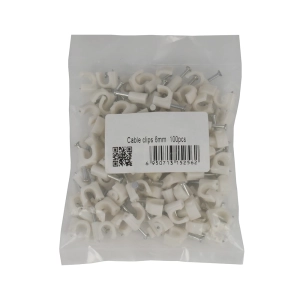 скоби для кріплення кабелю до стіни