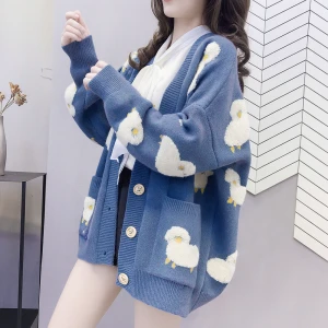 Жіночий кардиган з овечками жіночий кардиган