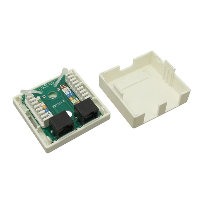 розетка utp rj-45 2 портовая