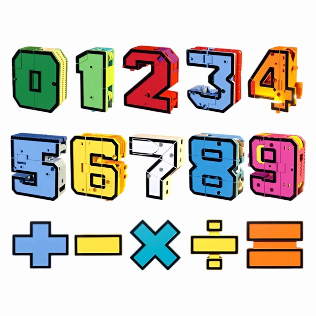 робот из цифр