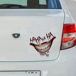 Наклейка на машину Улыбка Джокера наклейка на машину